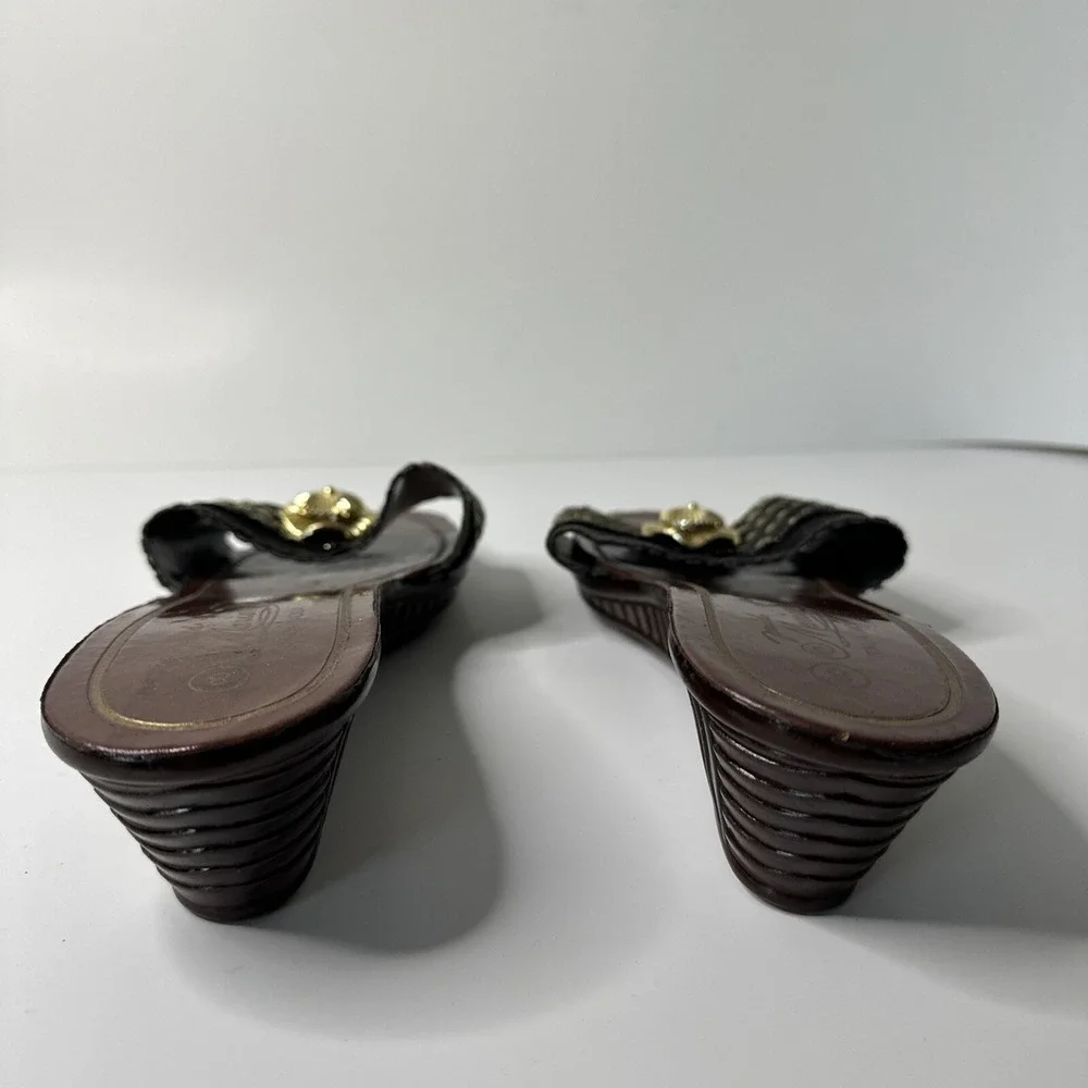 Italia Mods Maid Mariam Womans‎ Size 8 Sandal Dress/ Casual Slip On Shoe Heel
